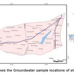 Fig. 3: Shows the Groundwater sample locations of study area