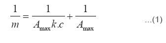 The Langmuir isotherm equation