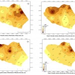 Fig. 5: Spatial variation of distribution of Mg in study area Fig. 6: Spatial variation of distribution of Ca in study area Fig. 7: Spatial variation of distribution of Chloride in the study area Fig. 8: Spatial variation of distribution of TH in the study area