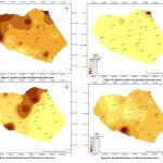 Fig. 9: Spatial variation of distribution of sodium in study area Fig. 10: Spatial variation of distribution of potassium in study area Fig. 11: Spatial variation of distribution of Nitrate in the study area Fig. 12: Spatial variation of distribution of Sulfate in study area