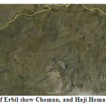 Figure (5): Map of Erbil show Choman, and Haji Homaran