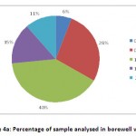 Figure 4a: Percentage of sample analysed in borewell water.