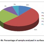 Figure 4b: Percentage of sample analysed in surface water.