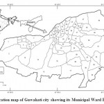 Fig. 1 : Location map of Guwahati city showing its Municipal Ward Boundaries