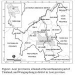 Figure1. Loei province is situated at the northeastern part of Thailand, and Wangsaphung is district in Loei province.