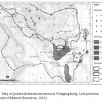 Figure 3.  Map of potential mineral resources at Wangsaphung, Loei province. (Department of Mineral Resources, 2001)