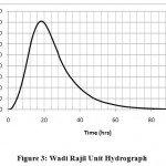 Figure 3: Wadi Rajil Unit Hydrograph