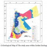 Figure 2:Geological Map of The study area within Jordan Geology ,[2]. 