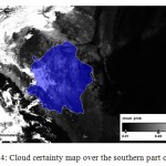 Figure 4, Cloud certainty map over the southern part of KSA