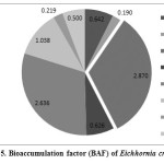 Fig. 5. Bioaccumulation factor (BAF) of Eichhornia crassipes