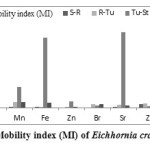 Fig. 6. Mobility index (MI) of Eichhornia crassipes