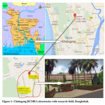 Figure1: Chittagong BCSIR Laboratories with research field, Bangladesh. 