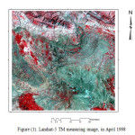 Figure (1). Landsat-5 TM measuring image, in April 1998