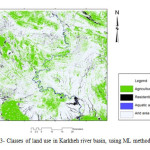 Figure 3- Classes of land use in Karkheh river basin, using ML method in 1998
