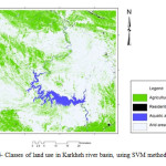 Figure 6- Classes of land use in Karkheh river basin, using SVM method in 2014