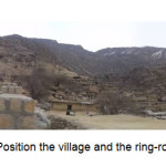 Figure 2- Position the village and the ring-road (Authors)