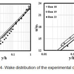 Figure 4- Wake distribution of the experimental dataâ€™s