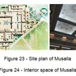 Figure 23 - Site plan of Musalla Figure 24 - Interior space of Musalla