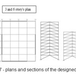 Figure 7 - plans and sections of the designed structures