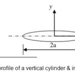 Figure 1- A profile of a vertical cylinder & incident wave