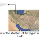 Figure 1- Representation of the situation of the region under study using Google Earth