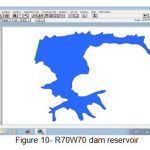 Figure 10- R70W70 dam reservoir