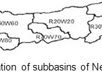 Figure 2- The presentation of subbasins of Neka river drainage basin