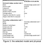 Figure 3: the selected model and physical dimensions entered to the STOAT model to