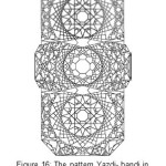 Figure 16: The pattern Yazdi- bandi in the large Timcheh of Qom: Source: authors