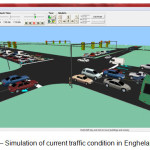 Figure 3 â€“ Simulation of current traffic condition in Enghelab avenue