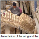 Figure 15.Implementation of the wing and the body of tavizeh.