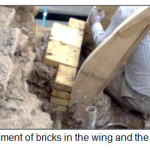 Figure 16.Placement of bricks in the wing and the body of tavizeh.