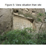 Figure 5- Vana situation than site