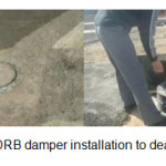 Figure 22 â€“ HDRB damper installation to dealing with uplift