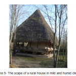 Figure 5- The scape of a rural house in mild and humid climate