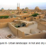 Figure 6- Urban landscape in hot and dry climate