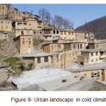 Figure 9- Urban landscape in cold climate