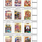 Table 1- An introduction to a selection of Shahnameh and Khamse Tahmasbiâ€™s paintings