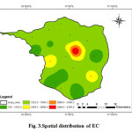 Fig. 3.Spatial distribution of EC
