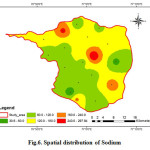 Fig.6. Spatial distribution of Sodium