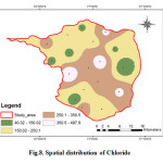 Fig.8. Spatial distribution of ChlorideFig.8. Spatial distribution of Chloride