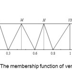 Figure 1. The membership function of verbal variables