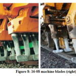 Figure 8: 16-08 machine blades (right) and 32-09 (left(