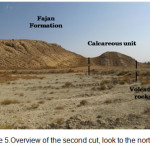 Figure 5.Overview of the second cut, look to the north east