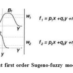 Fig. 2 A two input first order Sugeno-fuzzy model