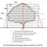 Fig. 2 Sectional diagram showing procedures in measuring h, Lz and LAIz