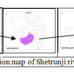 Fig.1: Location map of Shetrunji river basin