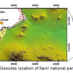 Fig. 1: Geosites location of Kavir national park area13