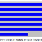 Fig. 12: Diagram of weight of factors effective in Expert Choice utility
