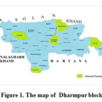 Figure 1. The map of  Dharmpur block 